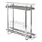 Household Essentials Glidez Chrome-Plated Steel 2-Tier Dual-Sliding Storage Organizer